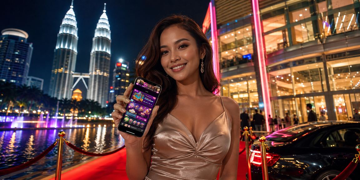 A player accessing the Live Casino via mobile in Kuala Lumpur
